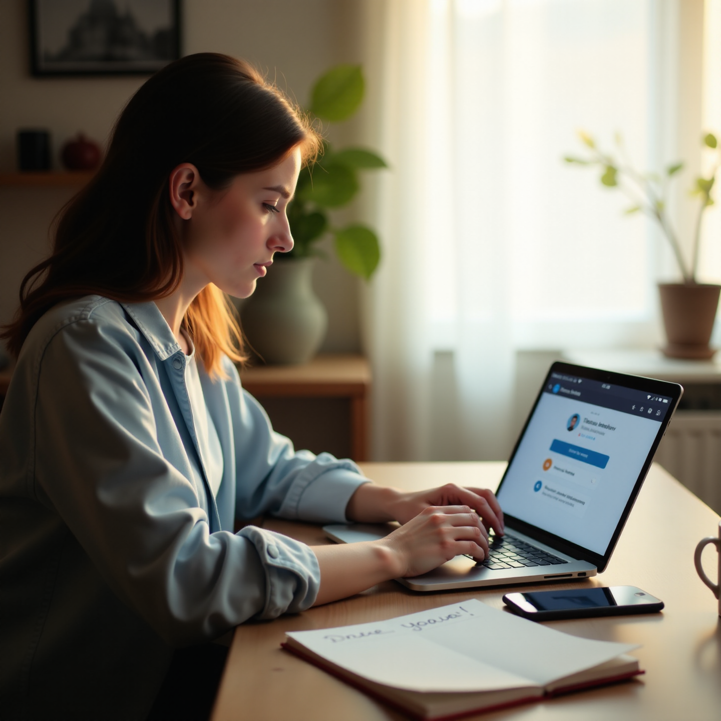 Изображение — самозанятый решает проблему в приложении «Мой налог» при естественном освещении